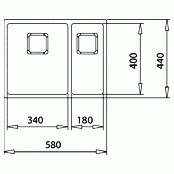 Мийка TEKA FLEXLINEA RS15 2B 580 115030010: 2