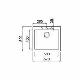 Мийка TEKA Forsquare 50.40 TG 115230008: 2