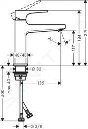 Змішувач для раковини HANSGROHE METROPOL EcoSmart білий матовий 32507700: 2