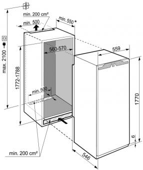 Вбудований холодильник LIEBHERR IRe 5100: 4