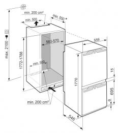 Вбудований холодильник LIEBHERR ICe 5103: 5