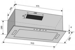 Витяжка VENTOLUX PUNTO 52 BG (800) KN: 5