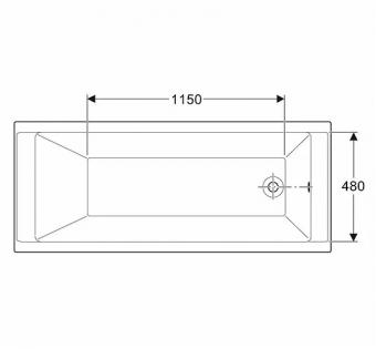 Ванна акрилова KOLO SUPERO 160x70 + ніжки 5342000: 3