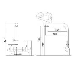 Змішувач для кухні FABIANO FKM 317 SS Alpine White 8231.401.0229: 2