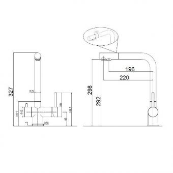 Змішувач для кухні FABIANO FKM 317 SS Alpine White 8231.401.0229: 2