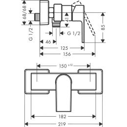 Змішувач для душу HANSGROHE VERNIS SHAPE 71650000: 2