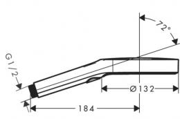 Ручний душ HANSGROHE RAINFINITY 26864000: 2