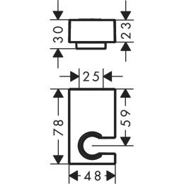 Тримач HANSGROHE PORTER E 28387340: 2