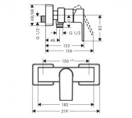 Змішувач для душу HANSGROHE VERNIS SHAPE 71650670: 2