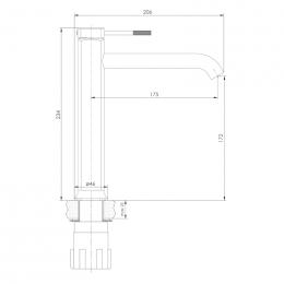 Змішувач для умивальника IMPRESE BRENTA ZMK091908011: 2