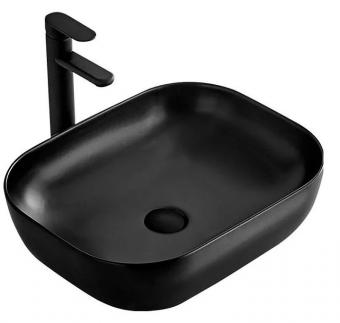 Умивальник на стільницю REA BELINDA BLACK MAT 46,5х33,5 REA-U8470: 1