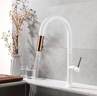 Змішувач для кухні Rea Apollo white/rose gold REA-B9603: 2