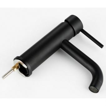 Змішувач для умивальника Rea Lungo black mat REA-B4102: 4