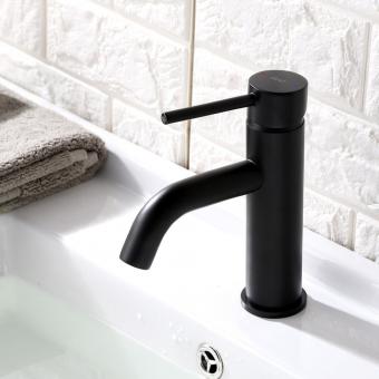 Змішувач для умивальника Rea Lungo black mat REA-B4102: 3