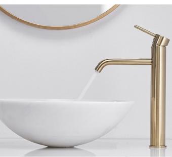 Змішувач для умивальника Rea Lungo L.Gold REA-B9409: 3