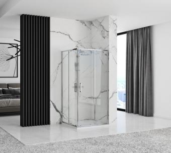 Душова кабіна Rea Punto 90x90 chrom безпечне скло, прозоре REA-K0867: 3