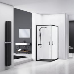 Душова кабіна Rea Punto 90x90 black безпечне скло, прозоре REA-K4801: 2