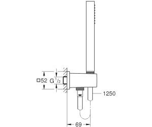 Душовий гарнітур GROHE Euphoria Cube Stick 26405000: 2