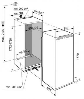 Вбудований холодильник LIEBHERR IRBd 5150: 5