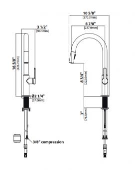 Змішувач для кухні KRAUS KPF-2820MB: 3