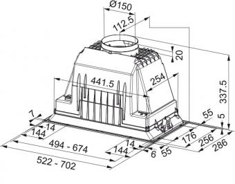 Кухонна витяжка Franke INCA FBI 705 PLUS 305.0599.544: 4