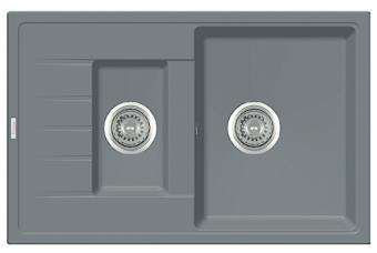 Мийка FABIANO Classic 78x50x15 Grey Metallic 8221.201.0069: 1