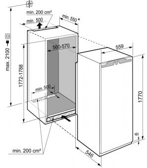 Вбудований холодильник LIEBHERR IRBd 5151: 4