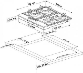 Варильна поверхня газова BEKO HILG64225S: 4