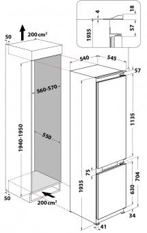 Вбудований холодильник WHIRLPOOL WHC20T593P: 5