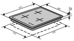 Варильна поверхня газова VENTOLUX HG430-G3G CS (IVORY): 6