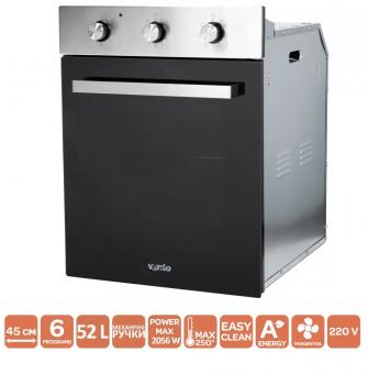 Духова шафа електрична VENTOLUX OSAKA 6 MT (BKX): 2