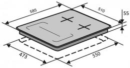 Варильна поверхня комбінована VENTOLUX HG622 B9G CS FI (BK): 7