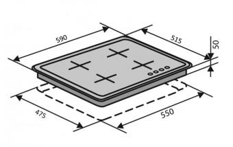 Варильна поверхня газова VENTOLUX HG640-TA3G CS (BK): 4