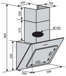 Витяжка VENTOLUX TIVOLI 60 WH (700) PB: 5