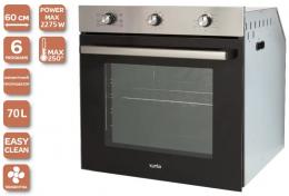 Духова шафа електрична VENTOLUX TOLEDO 6 MT (BK/X): 3