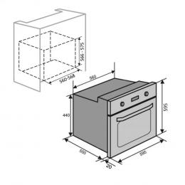 Духова шафа електрична VENTOLUX TOLEDO 6 MT (BK/X): 4