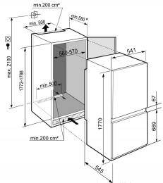 Вбудований холодильник LIEBHERR ICBNSe 5123: 5