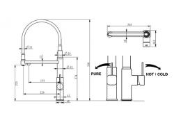 Змішувач для кухні FABIANO FKM 3119PX Black Steel 8231.403.1016: 2