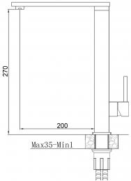 Змішувач для кухні FABIANO FKM 57 Inox 8232.403.1018: 2