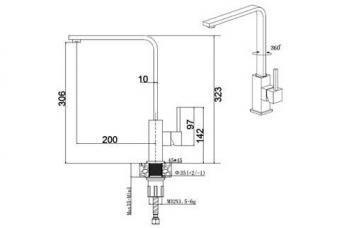 Змішувач для кухні FABIANO FKM 52 SS Inox 8232.401.0656: 2