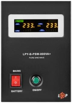 ДБЖ з правильною синусоїдою LogicPower LPY-B-PSW-800VA+(560Вт) 5A/15A,12V: 1