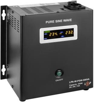 ДБЖ з правильною синусоїдою LogicPower LPA-W-PSW-500VA(350Вт) 2A/5A/10A, 12V: 1