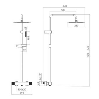 Душова система IMPRESE DEIRA ZMK122001090: 2