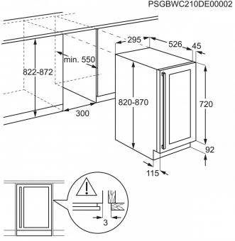 Вбудована винна шафа Electrolux EWUS020B5B: 4