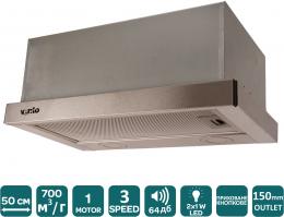 Витяжка VENTOLUX GARDA 50 INOX (700) LED: 2