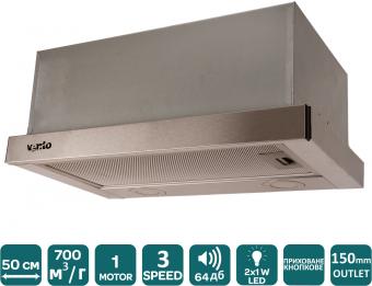 Витяжка VENTOLUX GARDA 50 INOX (700) LED: 2