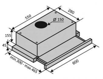 Витяжка VENTOLUX GARDA 60 WH (900) LED: 5