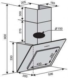 Витяжка VENTOLUX TIVOLI 60 BK (950) PB: 4