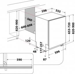 Вбудована посудомийна машина Hotpoint-Ariston HI 5010 C: 6