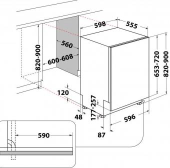Вбудована посудомийна машина Hotpoint-Ariston HI 5010 C: 6